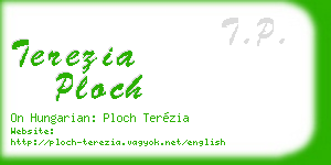 terezia ploch business card
